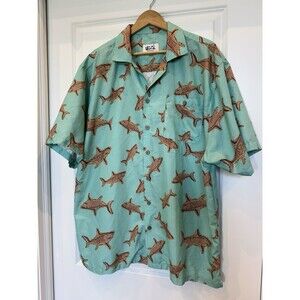 Uzzie Amphibious Gear Sand Shark Button Down Men’s XL Shirt